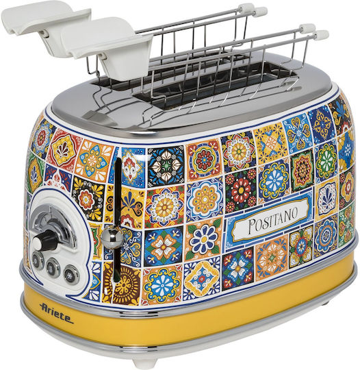 Ariete Positano Φρυγανιέρα 2 Θέσεων 810W Πολύχρωμη