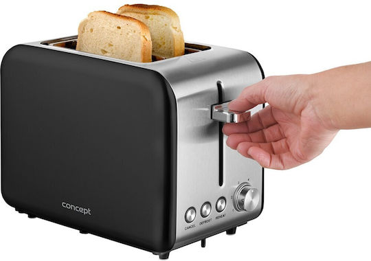 Concept Prăjitor de pâine 2 sloturi 950W Inox
