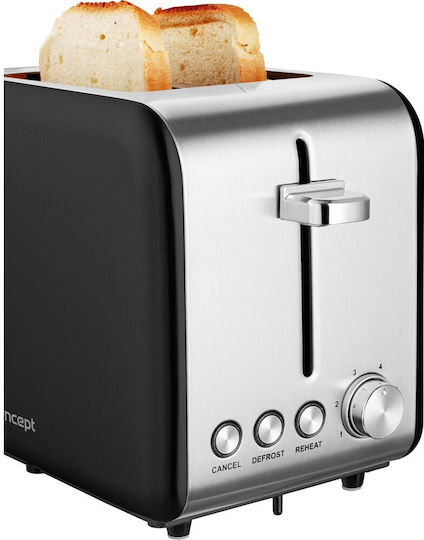 Concept Prăjitor de pâine 2 sloturi 950W Inox