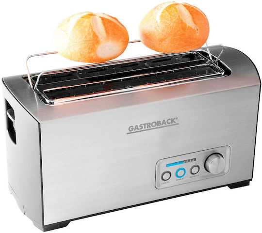 Gastroback Pro 4S Φρυγανιέρα 4 Θέσεων 1500W Inox