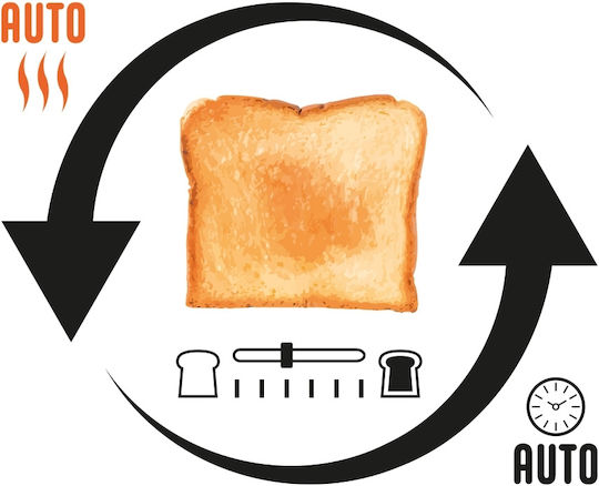 Gastroback Advanced 4S Φρυγανιέρα 2 Θέσεων 1100W Inox