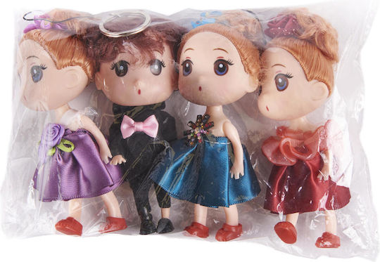 ikonka Set of Dolls for Dollhouse