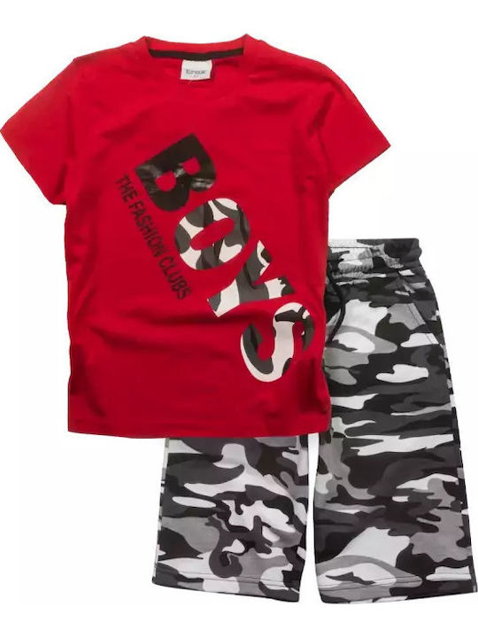 Kinder-Set mit Shorts Sommer 2Stück Red