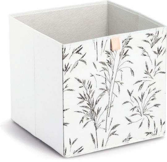 Storage Basket Fabric White 32x32x32cm 1pcs
