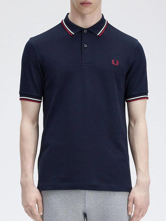 Herrenblusen Polo T-Shirt Marineblau