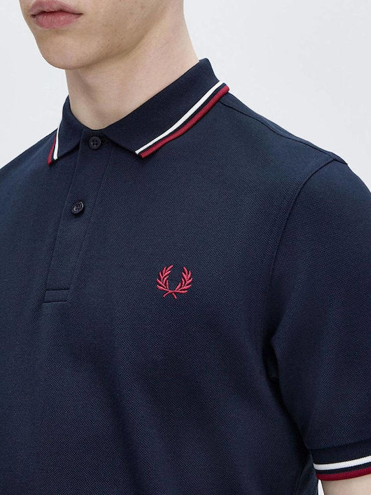 Herrenblusen Polo T-Shirt Marineblau