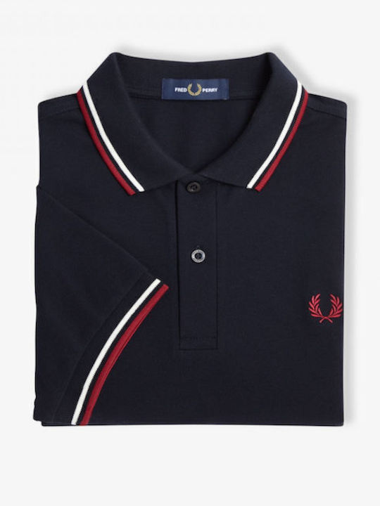 Herrenblusen Polo T-Shirt Marineblau