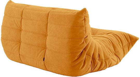 Togo Doppelsitzer Sofa Gelb 132x102x70cm