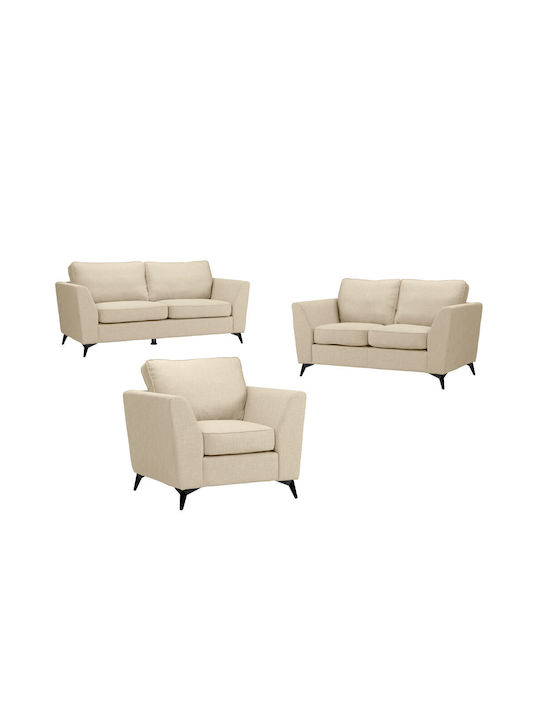 Boel Two-Seater Couch Beige 160x86x92cm