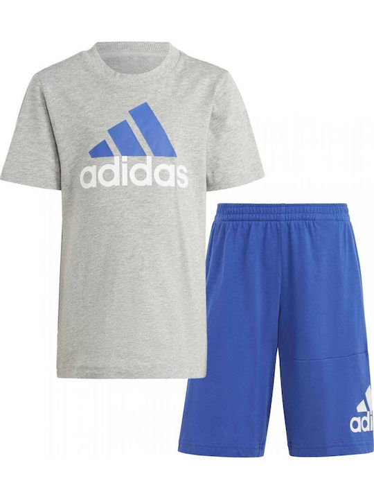 adidas Set Pentru Copii Cu Pantaloni Scurți Gri 2 Bucăți