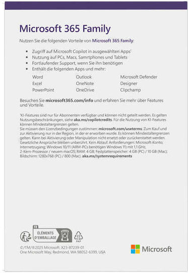 Microsoft 365 Personal Γερμανικά συμβατό με Mac/Windows για 1 Χρήστη