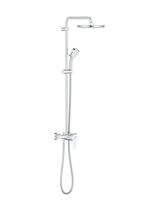 Grohe Tempesta Cosmopilitan Стълб за душ с Батерия Сребрист