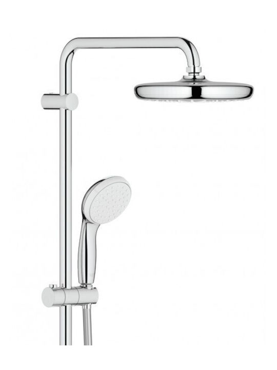 Grohe Tempesta Ρυθμιζόμενη Στήλη Ντουζ με Μπαταρία Ασημί