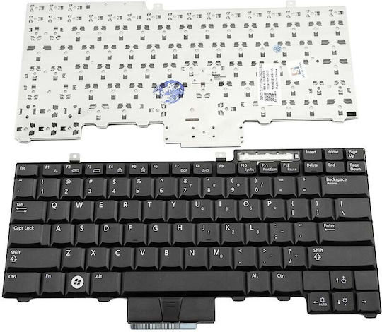 Πληκτρολόγιο Laptop για Dell και Διάταξη Αγγλικά (US) σε Μαύρο χρώμα NSK-DBC01