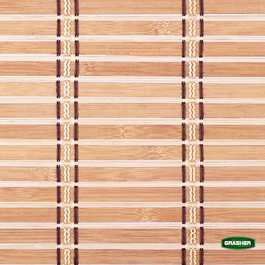 Grasher Shade Blind Bamboo in Brown Color L120xH180cm