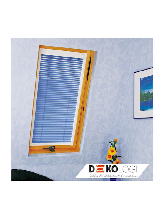 Jalousie Shade Blind Aluminum in Light Blue Color L60xH175cm