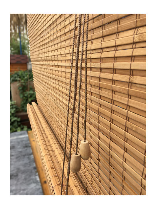 Woodware Bamboo Blind with Roll-up Mechanism (100%) Real Bamboo 120x220cm