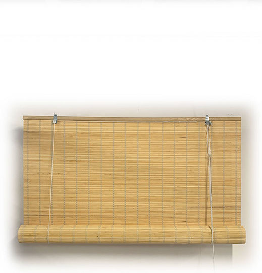 Woodware Στόρι Σκίασης Μπαμπού σε Μπεζ Χρώμα Π150xΥ220εκ.