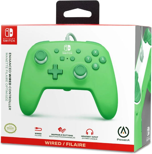 PowerA Ενσύρματο Gamepad για Switch Seafoam Green