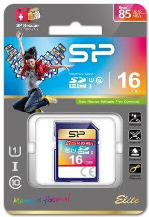 Silicon Power Elite SDHC 16GB Class 10 U1 UHS-I
