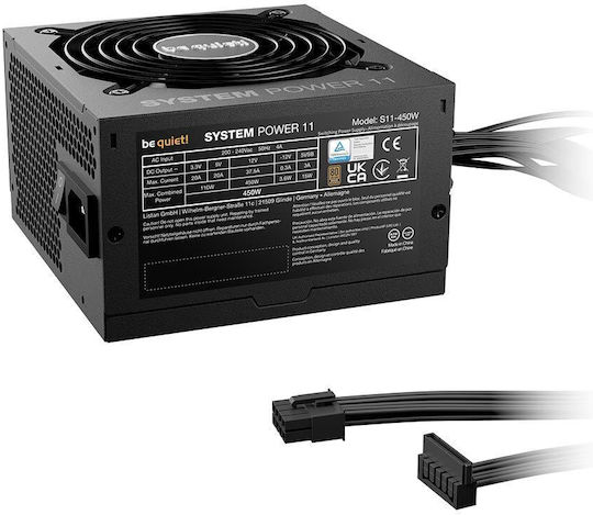 Be Quiet System Power 11 450W Μαύρο Τροφοδοτικό Υπολογιστή Full Wired 80 Plus Bronze