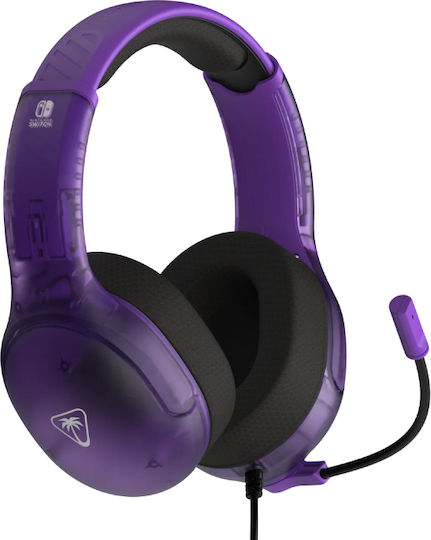 Turtle Beach Airlite Fit Over Ear Gaming Headset με σύνδεση 3.5mm Μωβ for Nintendo Switch