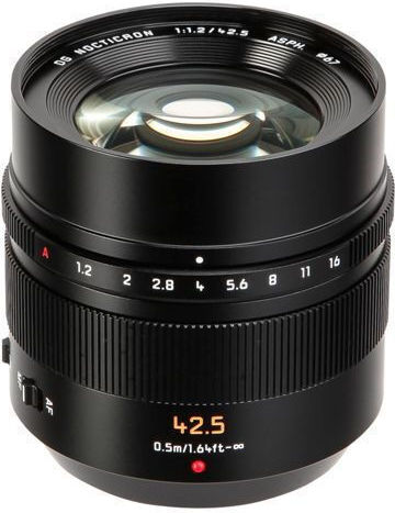 Panasonic Crop Φωτογραφικός Φακός Leica DG Nocticron 42.5mm f/1.2 Asph/Power OIS Σταθερός για Micro Four Thirds (MFT) Mount Μαύρος