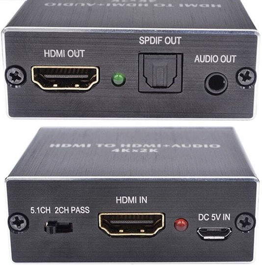 Конвертор 47465 от HDMI женски към HDMI женски, черен