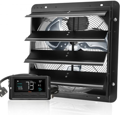 Exhaust Fan Commercial Spaces Greenhouses Warehouses Metal 70 W 2900 M³/h Diameter 406 Mm 60 Db Smart Timer