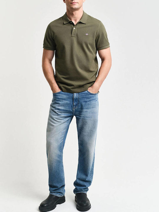 Polo Short Sleeve Blouse Olive