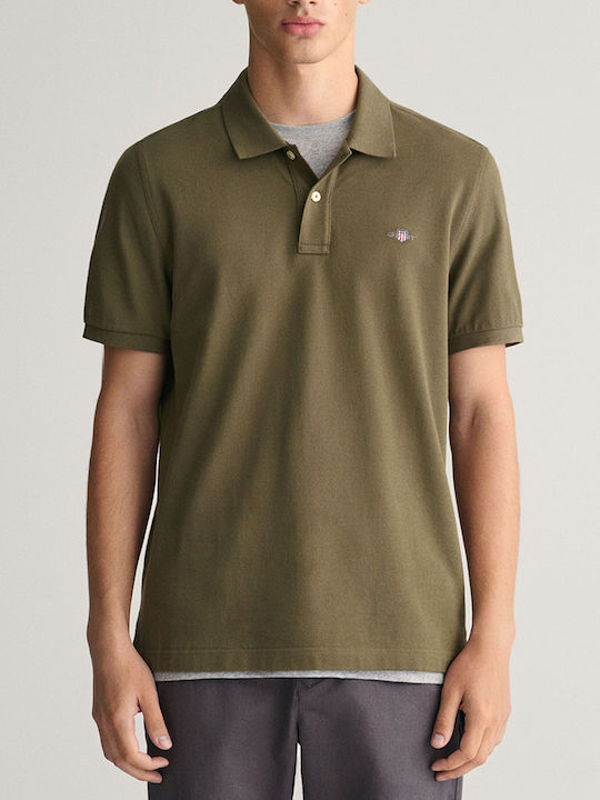 Polo Short Sleeve Blouse Olive