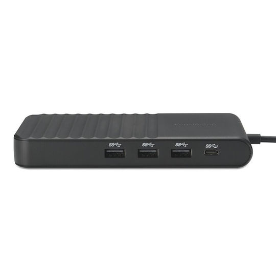 Kensington UH1500P USB-C Docking Station with HDMI/DisplayPort 4K PD Ethernet and Support for 3 Monitors Black