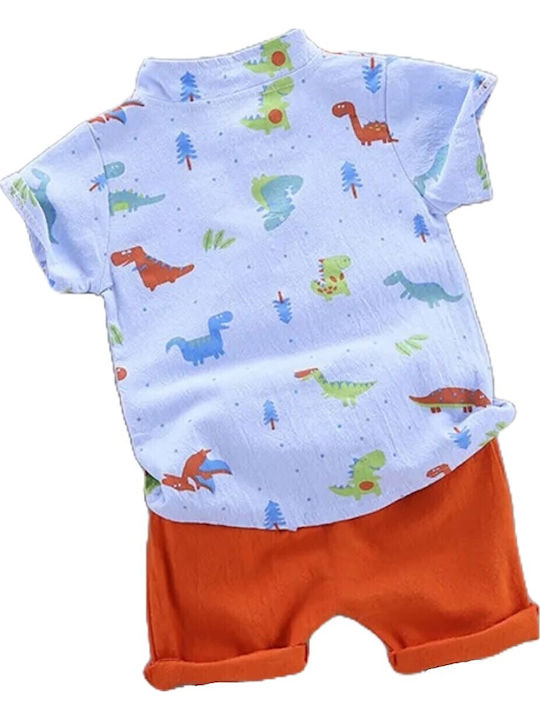 Kids' Set with Shorts Summer 2pcs Orange