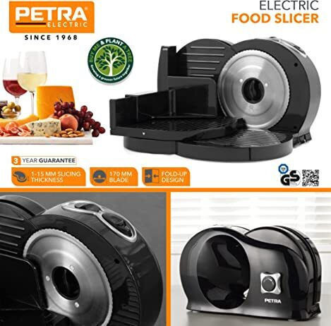 Petra Electric Κόφτης Αλλαντικών 150W Μαύρος