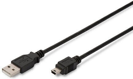 Digitus USB 2.0 Cablu USB-A - mini USB-B Negru 1m AK-300108-010-S