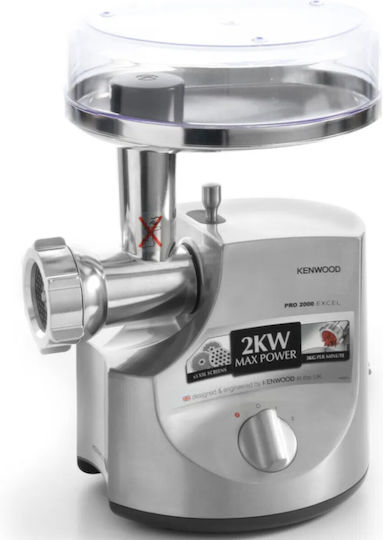 Kenwood Μηχανή Άλεσης Κιμά 2000W Ασημί