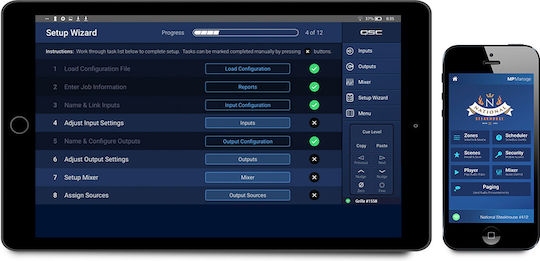 QSC MP-M40 Amplificator de instalare cu 4 Zone