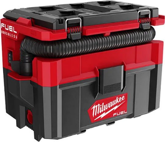 Milwaukee 4933478187 Rechargeable Vacuum Wet / Dry Without Charger and Battery with Plastic Bin 9.5lt