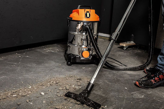 Neo Tools Staubsauger Flüssigkeiten / Feststoffe 1400W mit Kunststoff Behälter 30Es