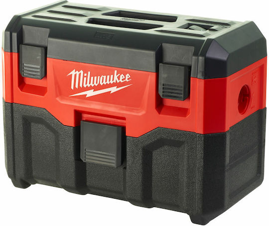 Milwaukee M18 VC2-0 Rechargeable Vacuum Wet / Dry Without Charger and Battery with Plastic Bin 7.5lt