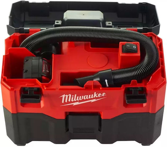 Milwaukee M18 VC2-0 Rechargeable Vacuum Wet / Dry Without Charger and Battery with Plastic Bin 7.5lt