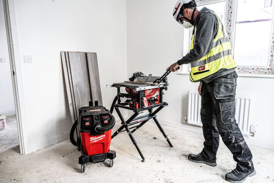 Milwaukee M18 Fuel F2VC23L-0 Акумулаторна Прахосмукачка За Течности / Твърди Без Зарядно и Батерия с Пластмаса Контейнер 23лт