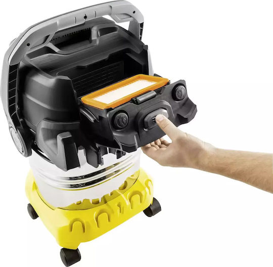 Karcher KWD 6 PS V-25/6/22 Vacuum Wet / Dry 1300W with Stainless Bin 25lt