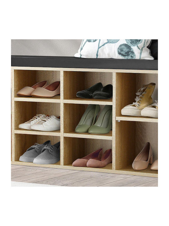 F-V Bench Entry Furniture with Shoe Rack & Bench 105x34x49cm
