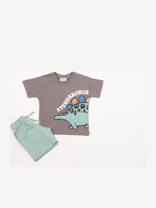Kinder-Set mit Shorts Sommer 2Stück Anthracite