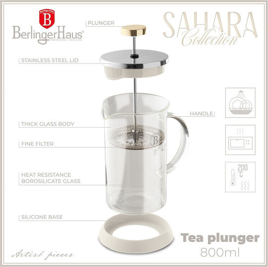 Berlinger Haus Manual Filter Coffee Maker Stainless Steel White 800ml