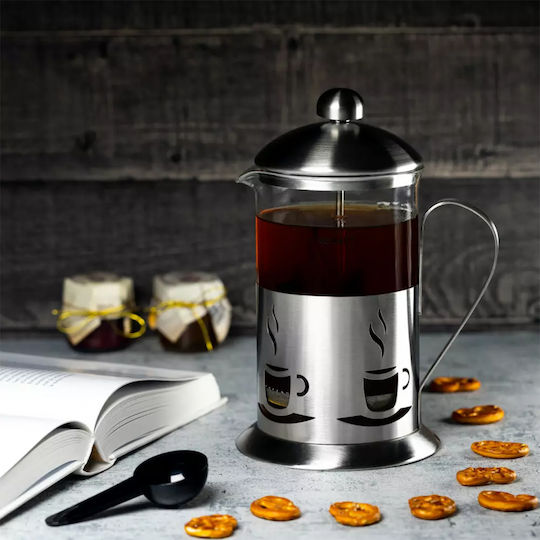 KING Hoff Manual Filter Coffee Maker Stainless Steel Silver 600ml