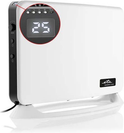 ETA Θερμοπομπός Δαπέδου 2000W Mica με Ηλεκτρονικό Θερμοστάτη 43.5x64cm Λευκό