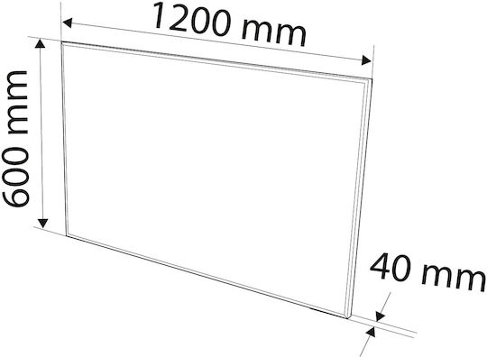 Neo Tools Convectoare Perete 720W cu Termostat Electronic 120x60cm Alb