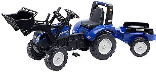 New Holland T8 Fuß zu Boden mit Kutsche & Pedal Blau